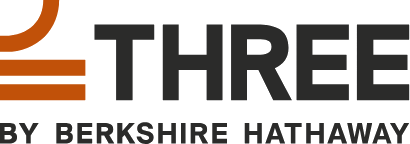 Three by Berkshire Hathaway logo