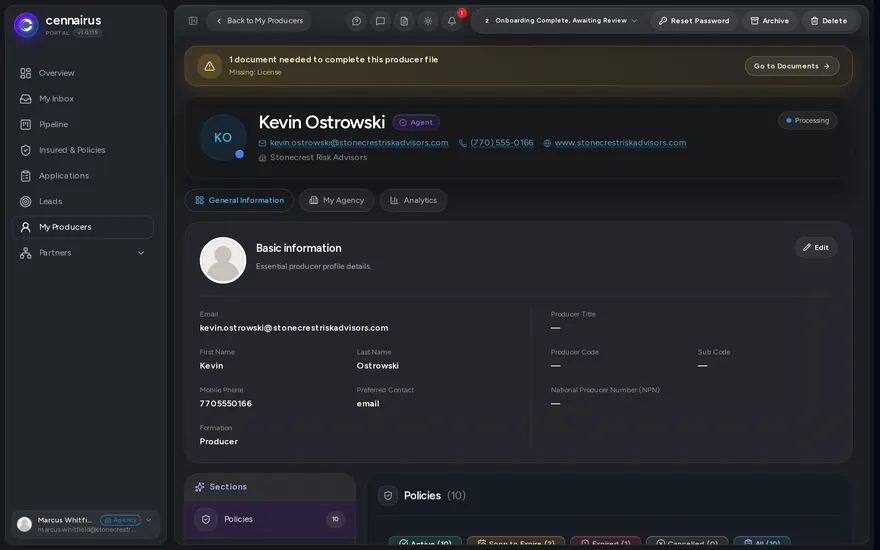 Manage Your Producers
