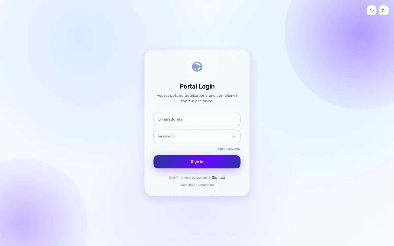 The Cennairus Portal sign-in page.