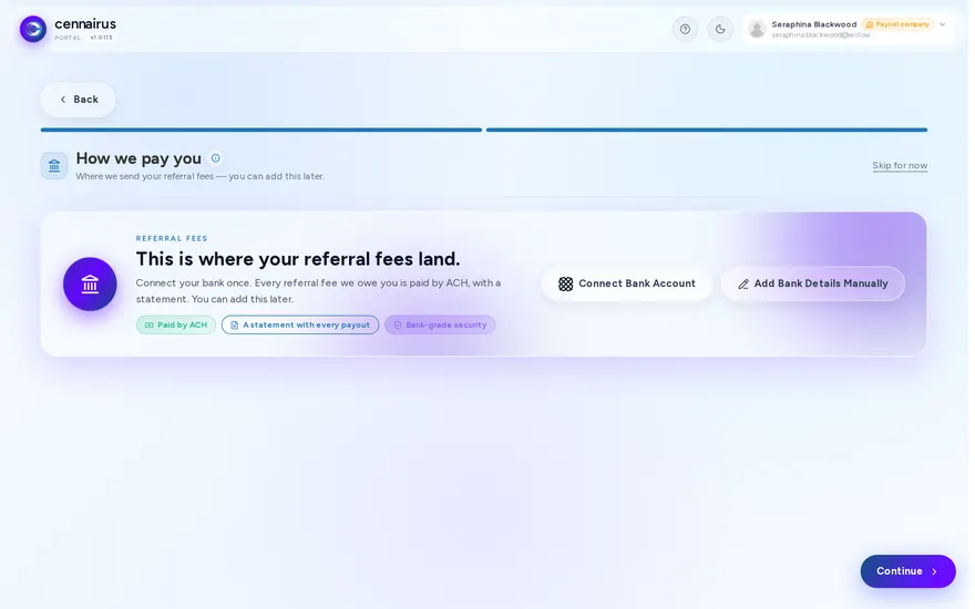 Set Up As A Referral Partner